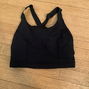 Lulu lemon black long line bra